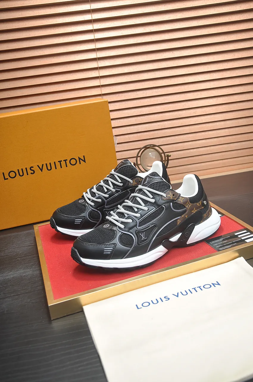 Men's men's shoes 💰640💶[LOUIS VUITTON] (couples 💑 style) new original order 🍀LV Louis Vuitton * - top version of LV classic trendy shoes! Made of imported original fabrics, mesh lining, and original wear-resistant rubber foam outsole! High quality products! Size (Female 35-39) (Male 39-44)